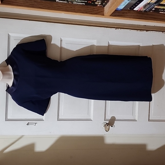 Evanna Fashions Vintage Navy Dress Small - Picture 1 of 3